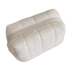 Plush Checkered Makeup Bag