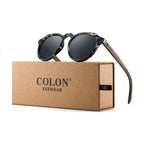 Polarized Sunglasses Round Glasses Bamboo