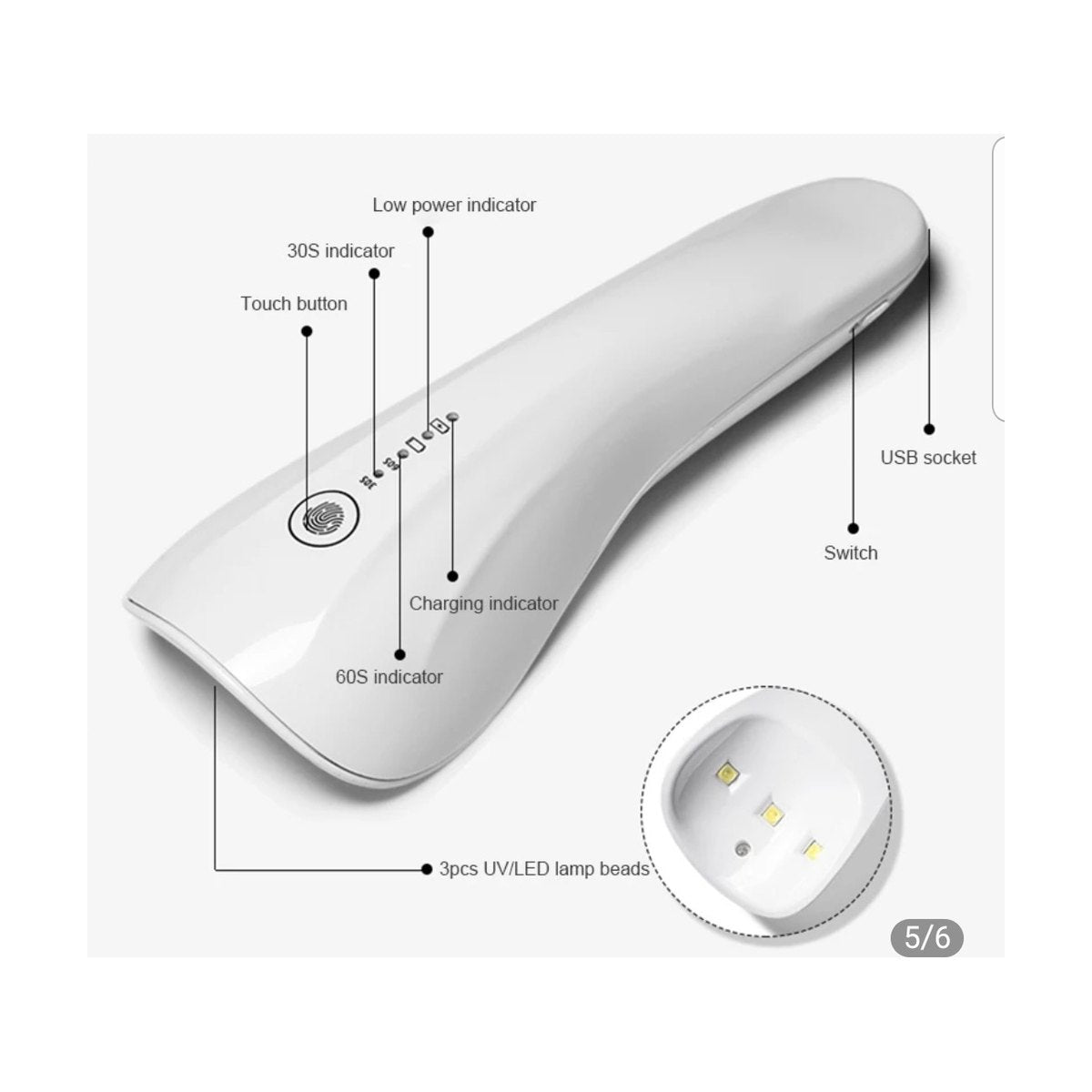Portable 5W Nail Lamp