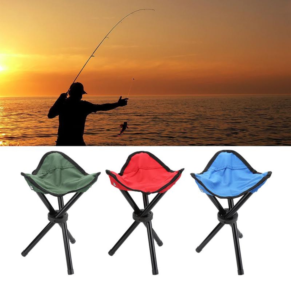 Portable Folding Foldable Fishing Chair Outdoor Stool