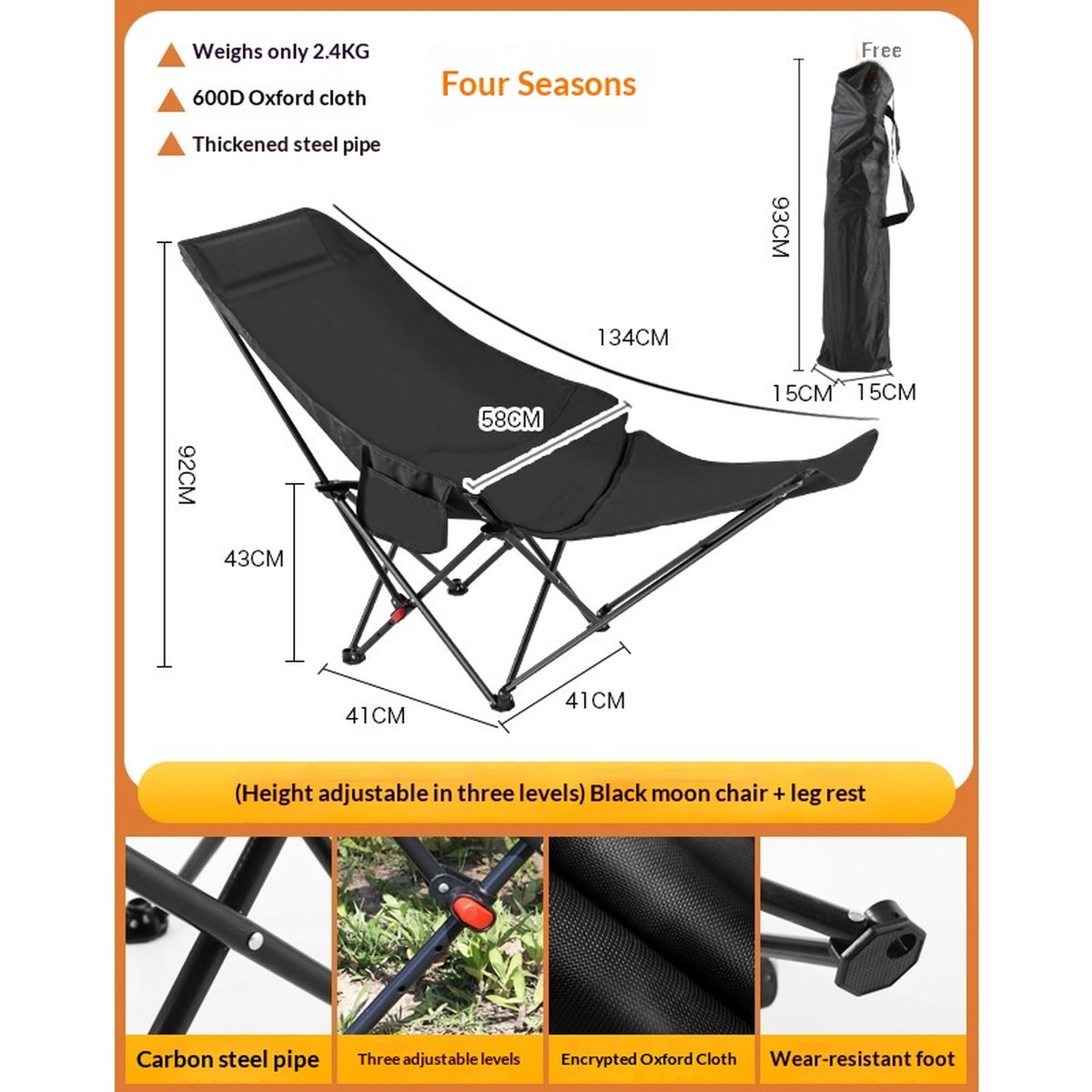 Portable Ultra-light Mesh Camping Folding Chair