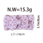 Printed Bow Baby Headband