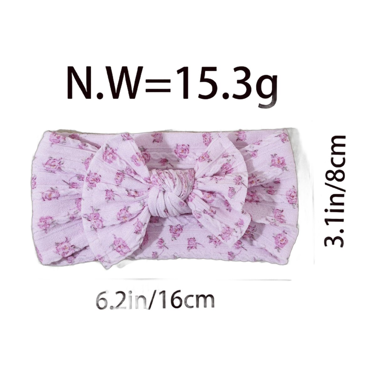 Printed Bow Baby Headband