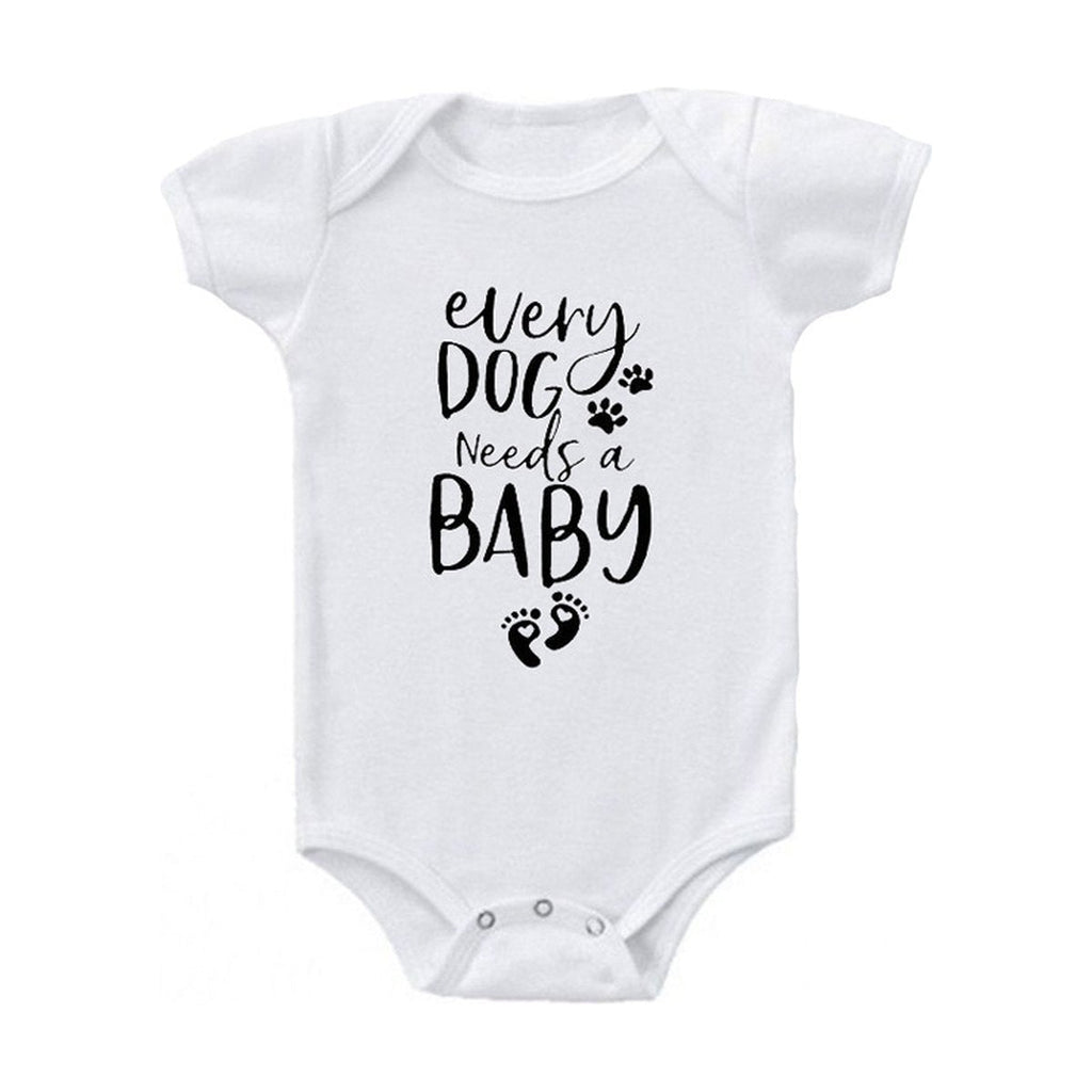 Printed Triangle Baby Romper Bodysuit