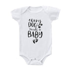 Printed Triangle Baby Romper Bodysuit