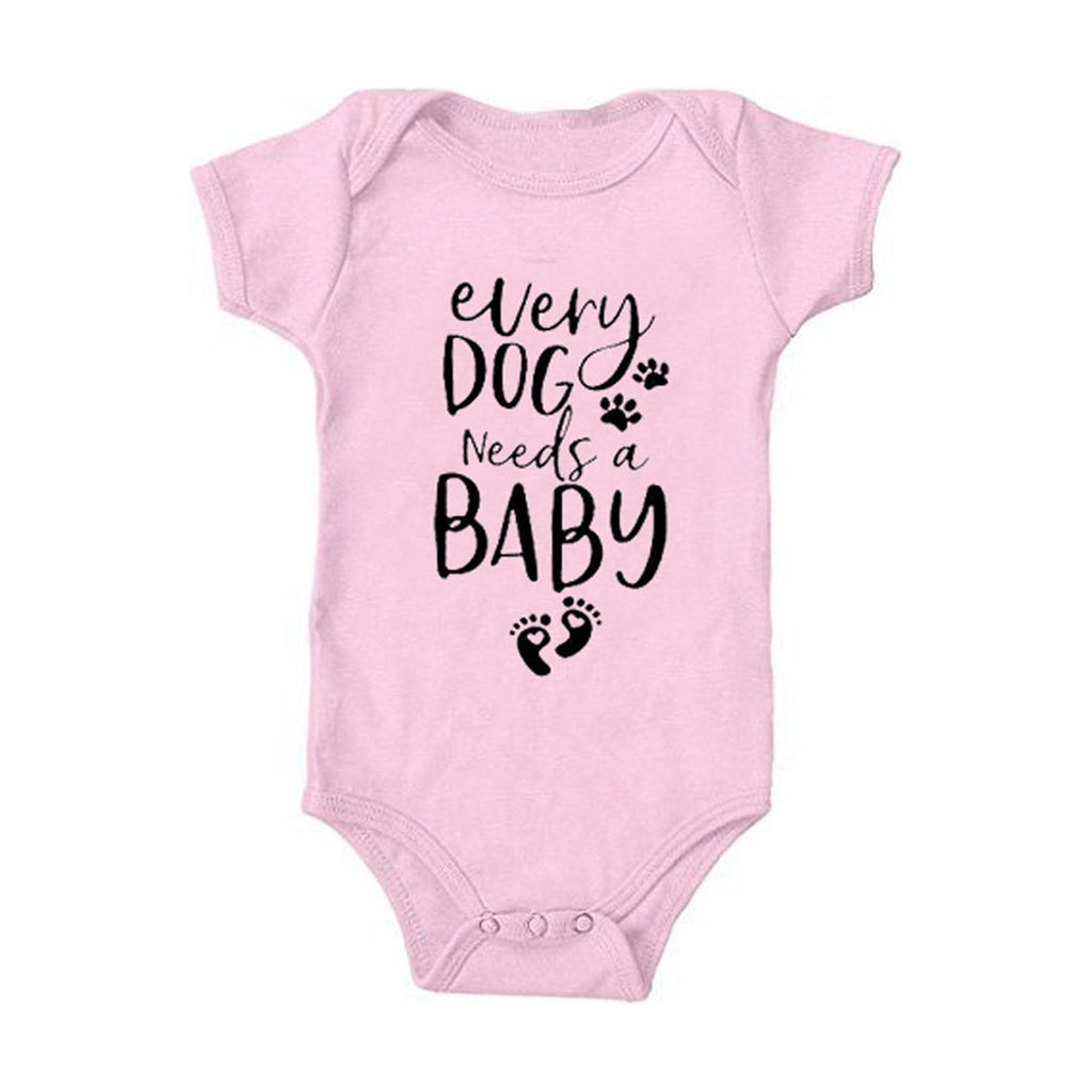 Printed Triangle Baby Romper Bodysuit