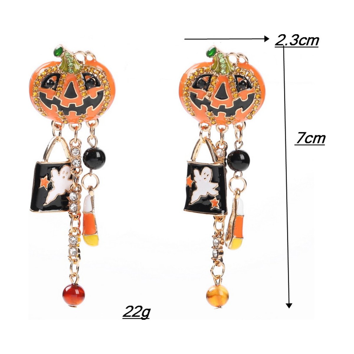 Pumpkin Drop Earrings