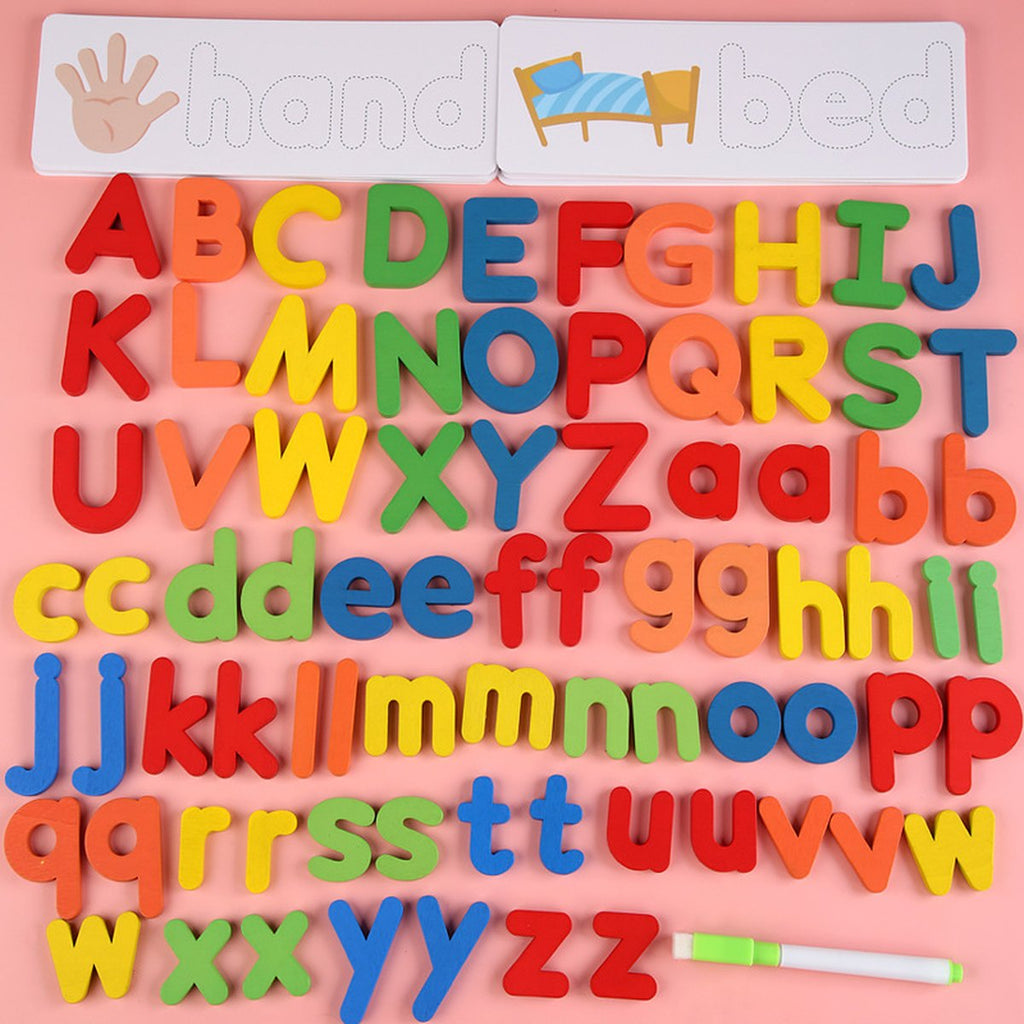 Puzzle English Alphabet Cognitive Wooden