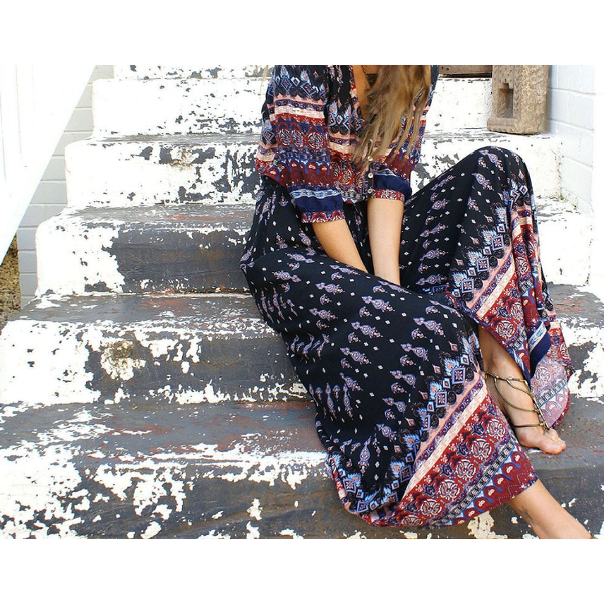 Boho Beach Maxi Dress