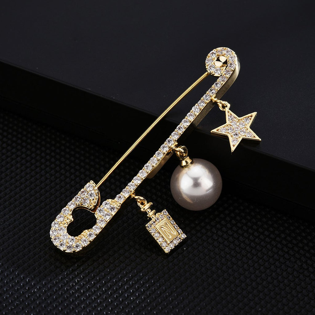 Brooch Pin Coat Accessories Star