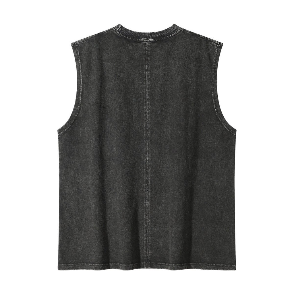 Men's American Character Print Casual Vest