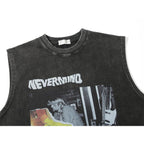 Men's American Character Print Casual Vest