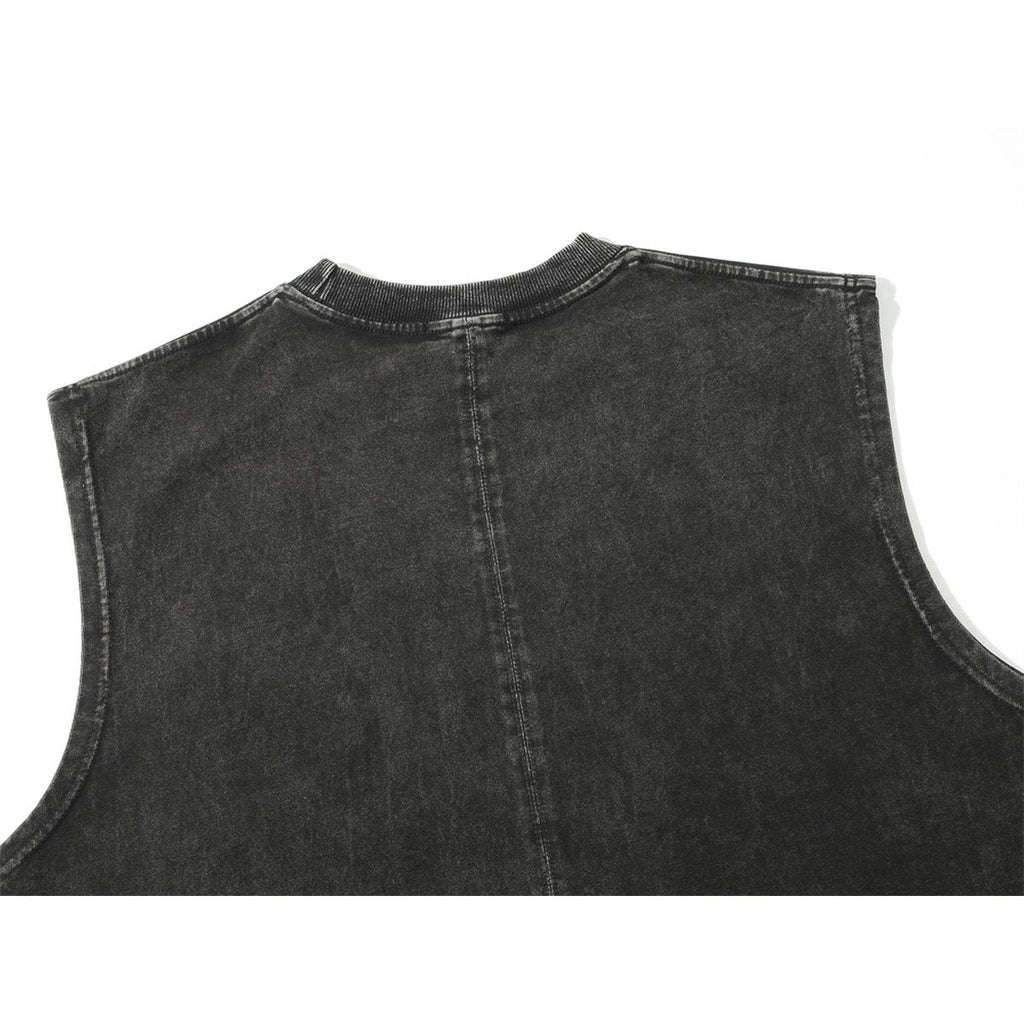Men's American Character Print Casual Vest