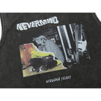 Men's American Character Print Casual Vest