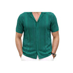 Men's Breathable Casual Cardigan Polo Shirt