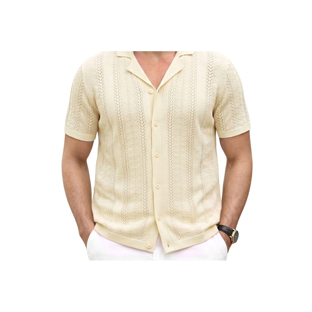 Men's Breathable Casual Cardigan Polo Shirt