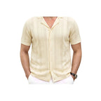 Men's Breathable Casual Cardigan Polo Shirt