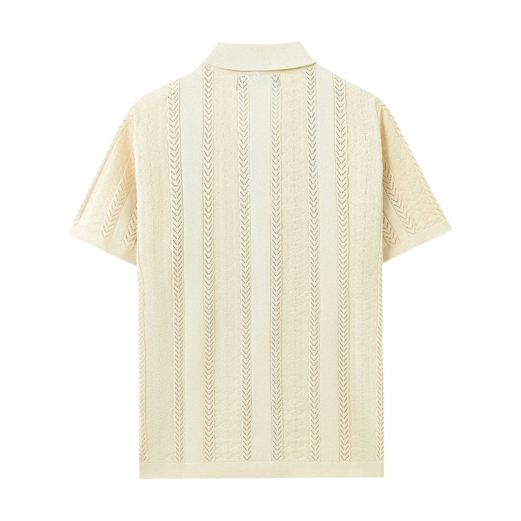 Men's Breathable Casual Cardigan Polo Shirt