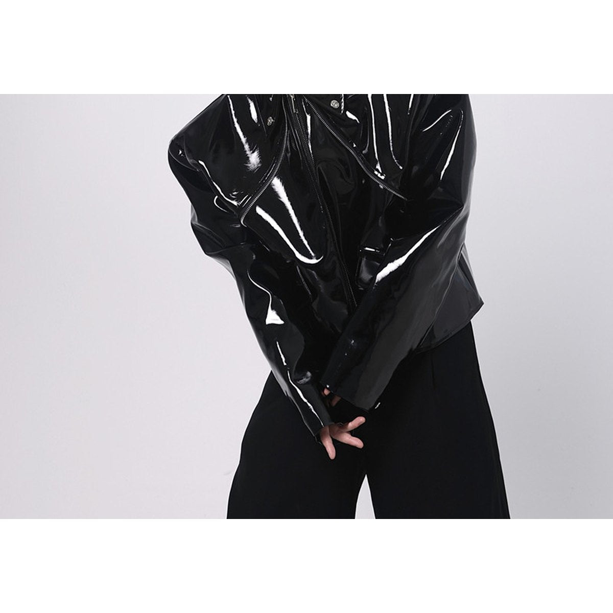 Men's Bright PU Leather Jacket