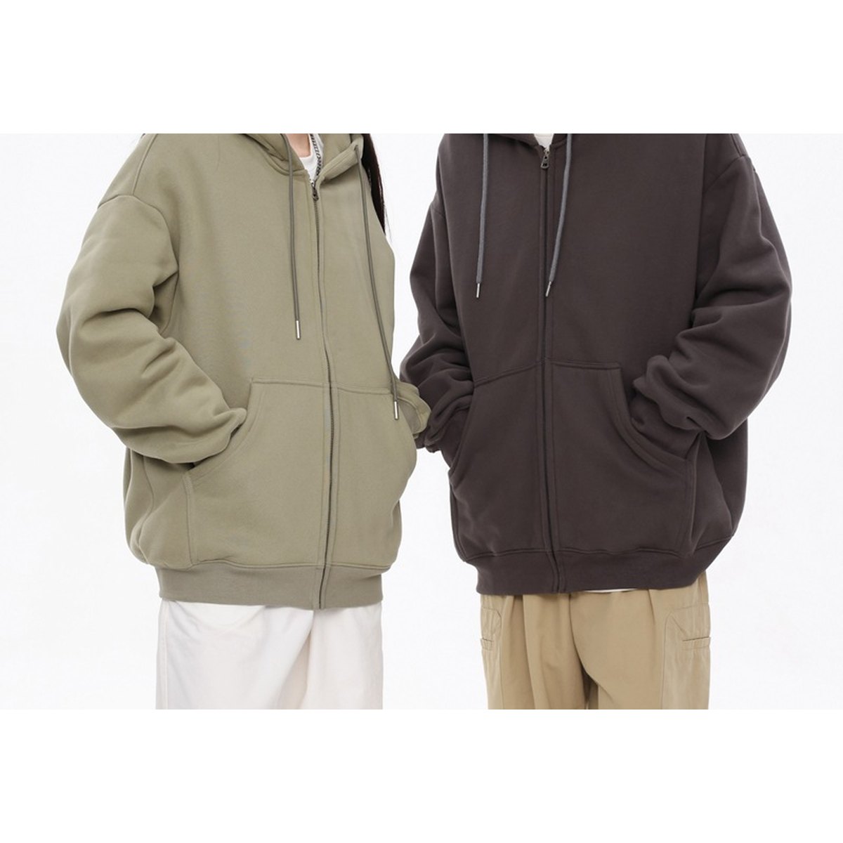 Men's Casual Hooded Cardigan Sweatshirt