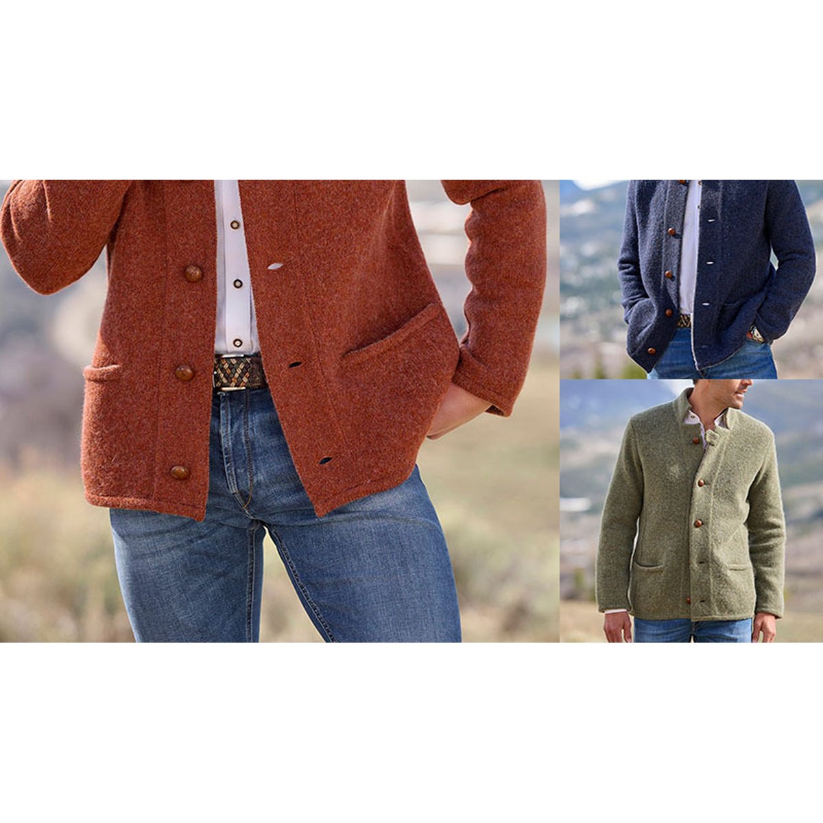 Men's Casual Mid-length Coat Trench