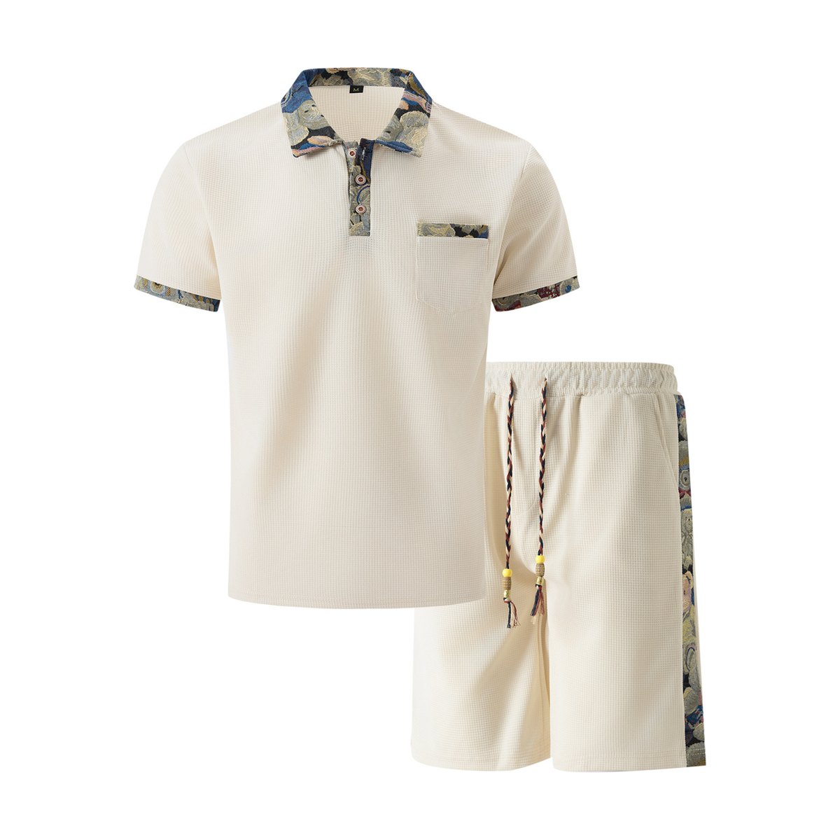 Men's Casual Shirt and Shorts Set