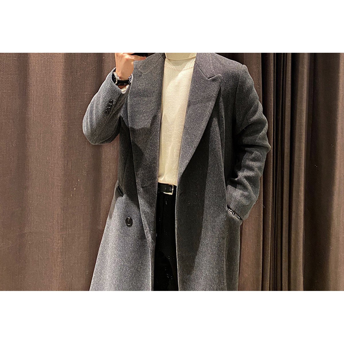 Men's Casual Wool Coat