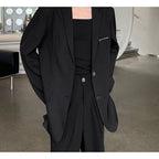 Men's Clean Well-fitted Black Blazer