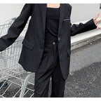 Men's Clean Well-fitted Black Blazer