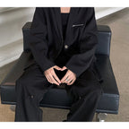 Men's Clean Well-fitted Black Blazer