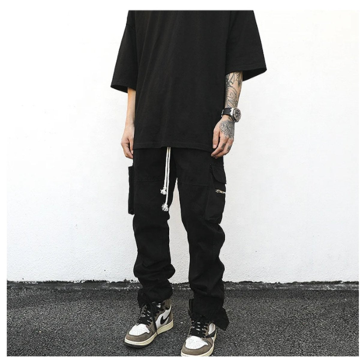 Men's Drawstring Cargo Pants