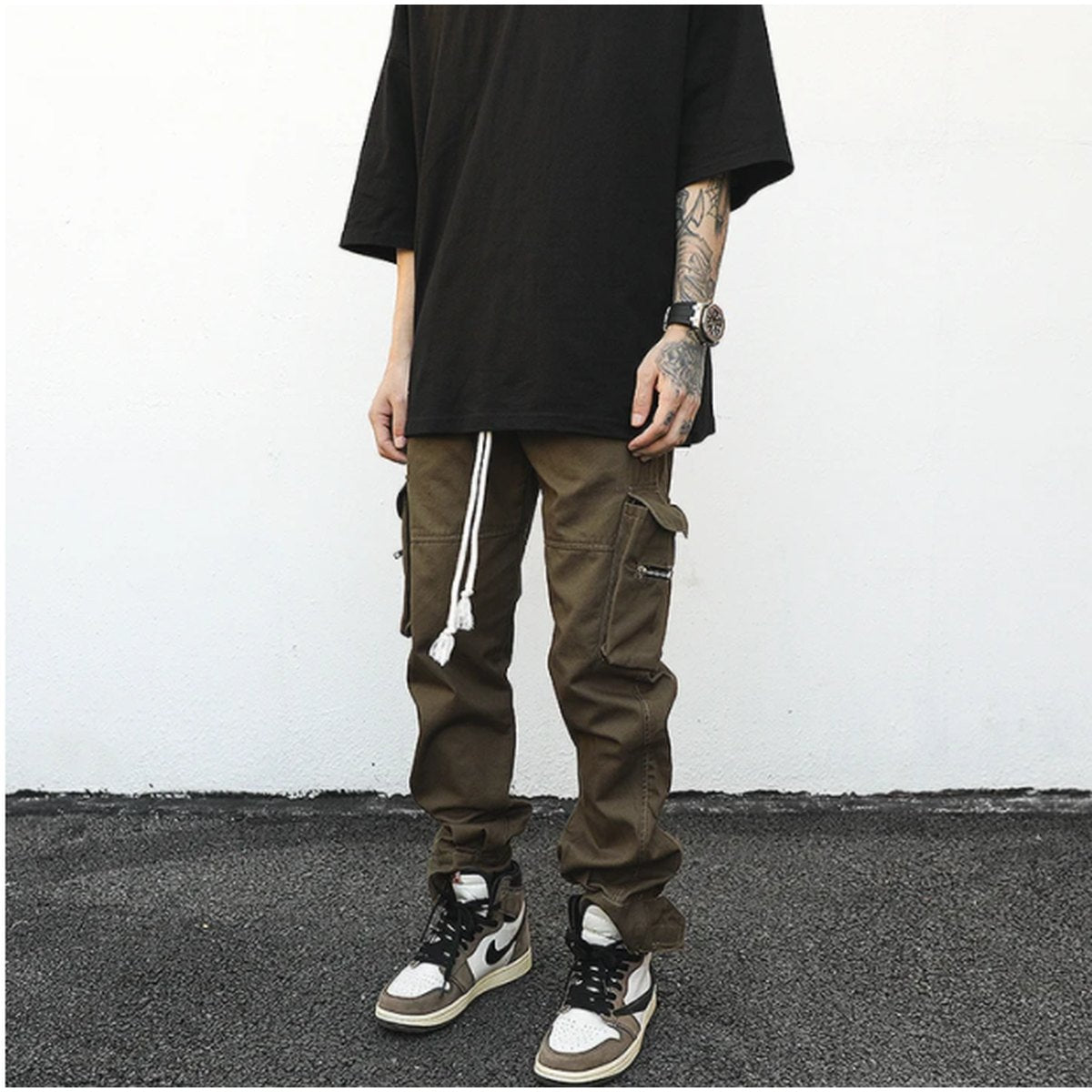 Men's Drawstring Cargo Pants