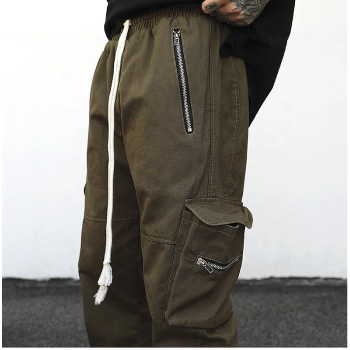 Men's Drawstring Cargo Pants