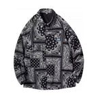 Men's Full Printed Loose Denim Jacket