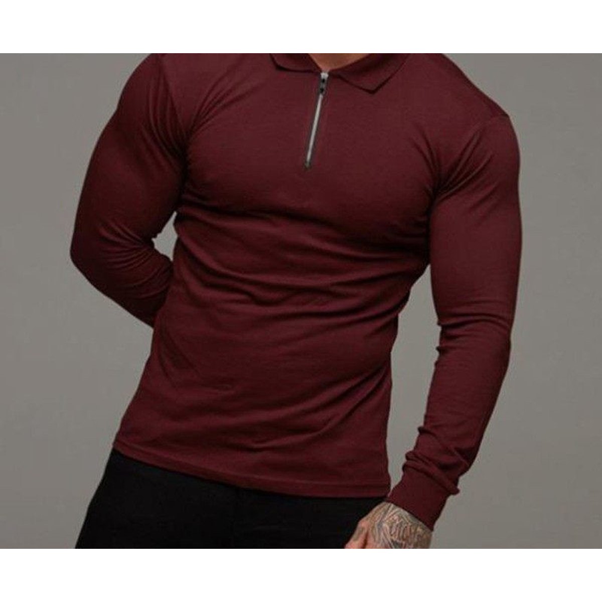 Men's Long-Sleeve Polo Shirt