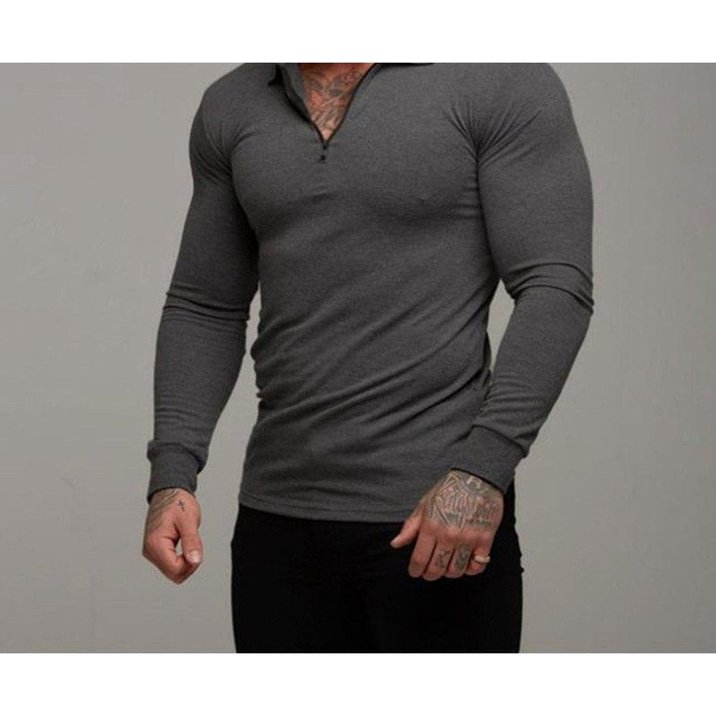 Men's Long-Sleeve Polo Shirt