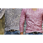 Men's Long Sleeve T-shirt Round-neck Slim Fit