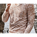 Men's Long Sleeve T-shirt Round-neck Slim Fit