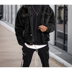 Men's Loose Black Jacket