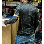 Men's Motorcycle Leather Jacket