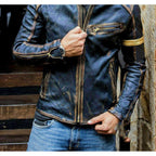 Men's Motorcycle Leather Jacket