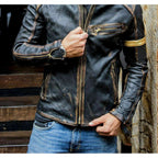 Men's Motorcycle Leather Jacket