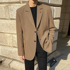 Men's Mrcyc Youth Plaid Blazer Handsome Casual Suit