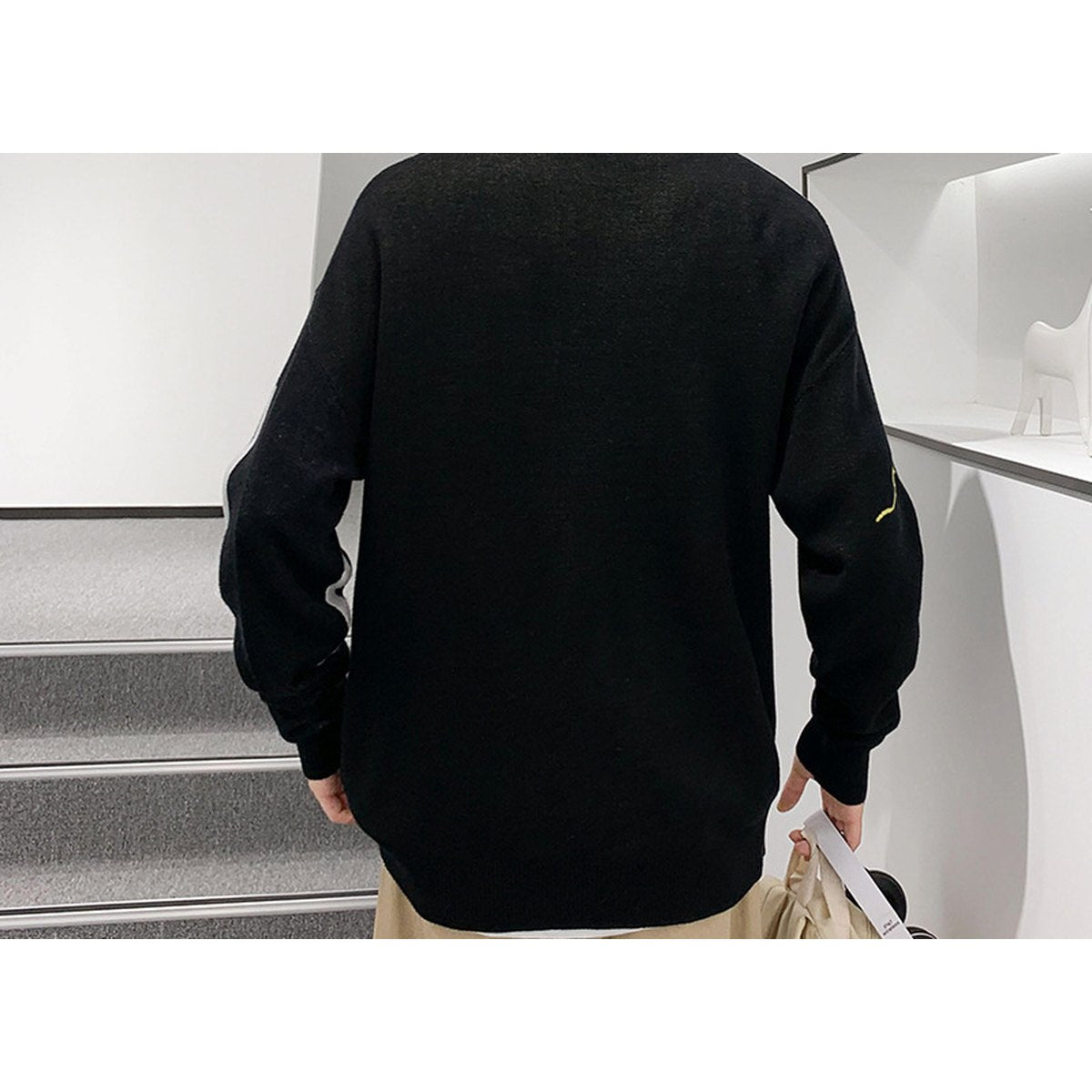 Men's Oversized Patterned Sweater