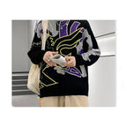 Men's Oversized Patterned Sweater