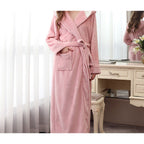 Men's Plus Fat Coral Velvet Bathrobe Pajamas