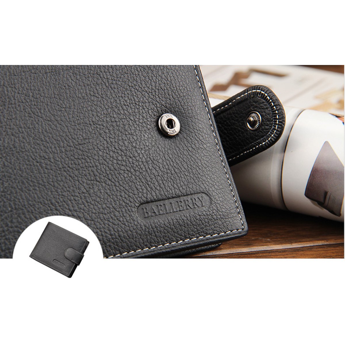Men's Retro Buckle Wallet