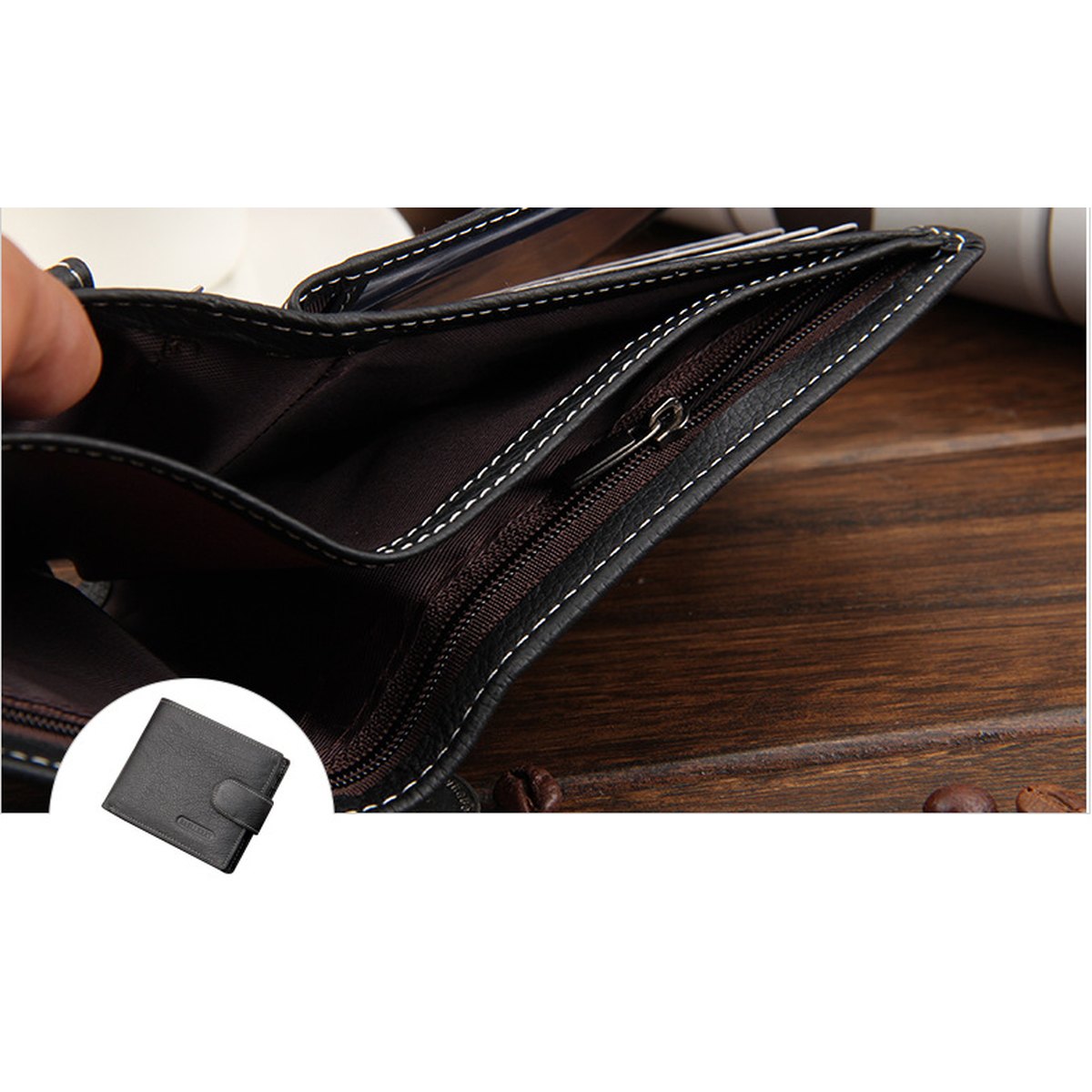 Men's Retro Buckle Wallet