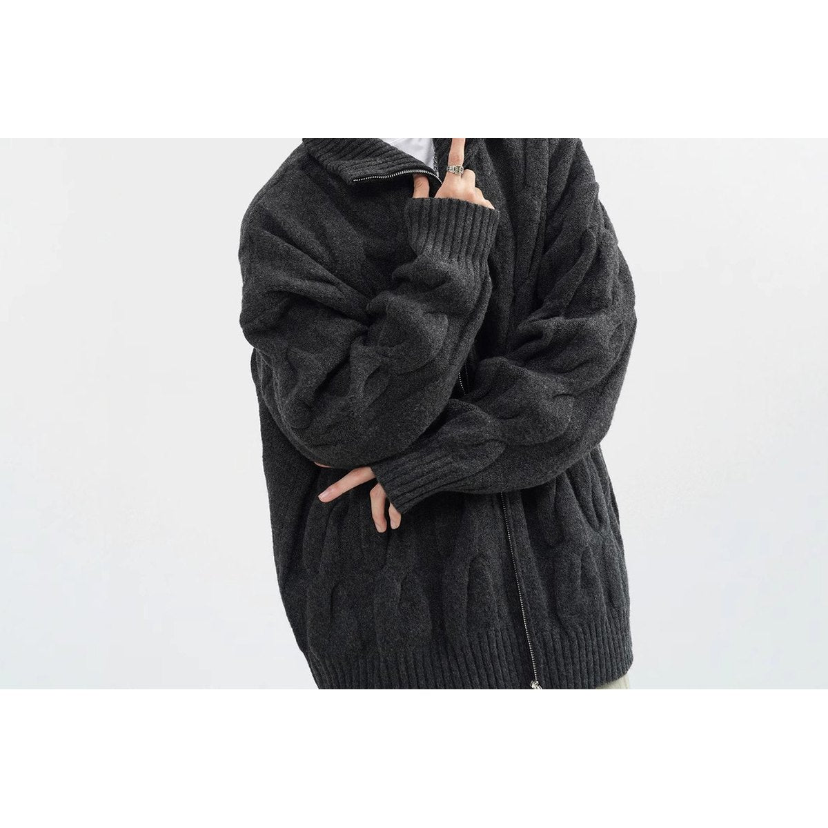 Men's Retro Twist Cardigan Sweater