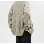 Men's Retro Twist Cardigan Sweater
